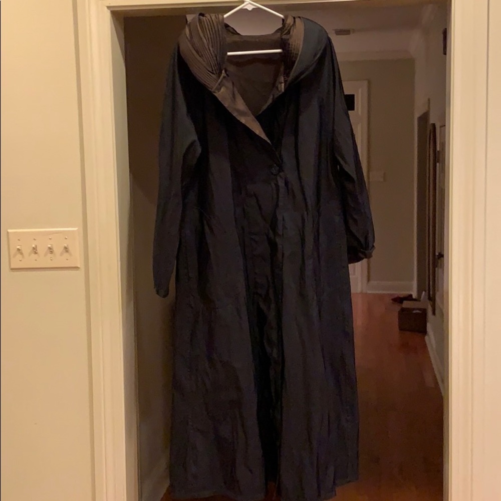 Mycra Pac Reversible long hooded rain jacket